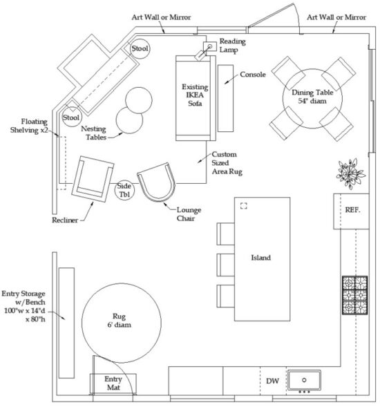 How to Design an Open Concept Kitchen and Living Room