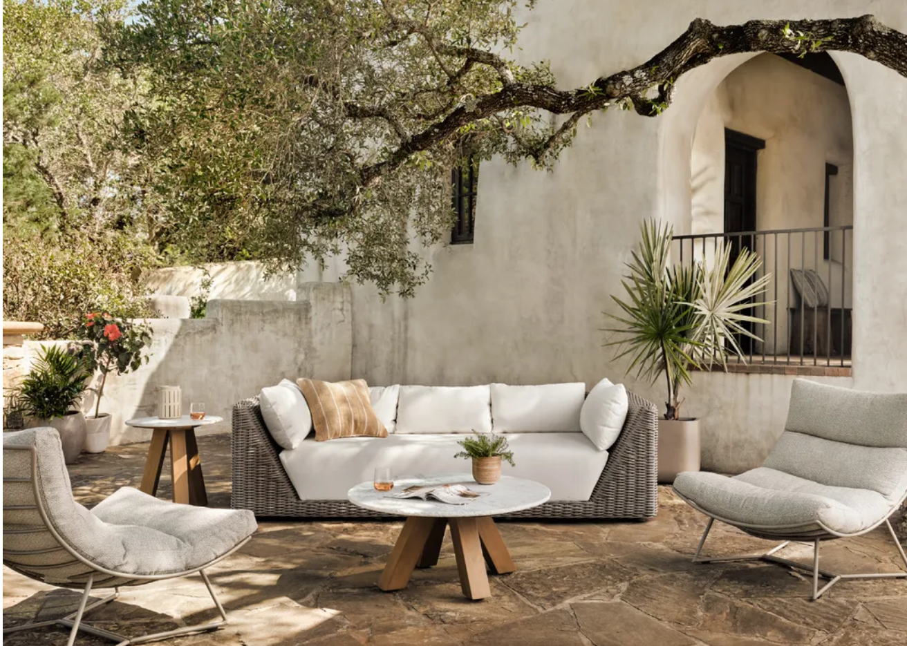 Outdoor furniture for wine country entertaining